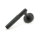 Matt Black Brompton Lever on Rose Set (Plain) - Unsprung | From The Anvil-Concealed-Yester Home