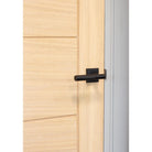 Matt Black Brompton Lever on Rose Set (Square) | From The Anvil-Concealed-Yester Home