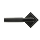 Matt Black Brompton Lever on Rose Set (Square) | From The Anvil-Concealed-Yester Home