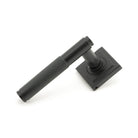 Matt Black Brompton Lever on Rose Set (Square) | From The Anvil-Concealed-Yester Home