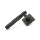 Matt Black Brompton Lever on Rose Set (Square) - Unsprung | From The Anvil - Concealed - From The Anvil - Yester Home