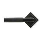 Matt Black Brompton Lever on Rose Set (Square) - Unsprung | From The Anvil - Concealed - From The Anvil - Yester Home