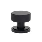 Matt Black Brompton Mortice/Rim Knob Set (Art Deco) | From The Anvil - Mortice Knobs - From The Anvil - Yester Home