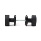 Matt Black Brompton Mortice/Rim Knob Set (Art Deco) | From The Anvil - Mortice Knobs - From The Anvil - Yester Home
