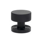 Matt Black Brompton Mortice/Rim Knob Set (Beehive) | From The Anvil-Mortice Knobs-Yester Home