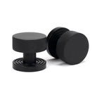 Matt Black Brompton Mortice/Rim Knob Set (Beehive) | From The Anvil-Mortice Knobs-Yester Home