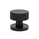 Matt Black Brompton Mortice/Rim Knob Set (Plain) | From The Anvil-Mortice Knobs-Yester Home
