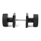 Matt Black Brompton Mortice/Rim Knob Set (Square) | From The Anvil-Mortice Knobs-Yester Home