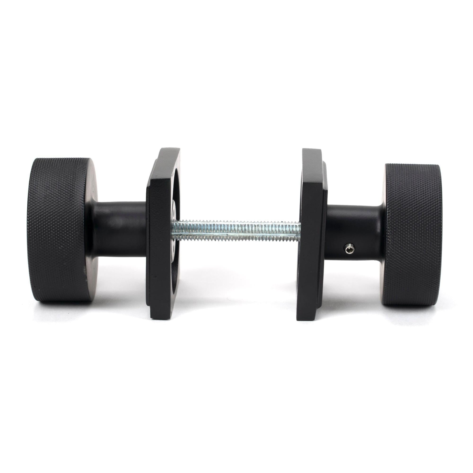 Matt Black Brompton Mortice/Rim Knob Set (Square) | From The Anvil - Mortice Knobs - From The Anvil - Yester Home