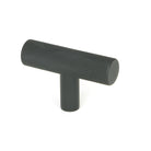 Matt Black Brompton T-Bar | From The Anvil-Cabinet Knobs-Yester Home