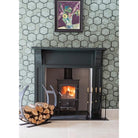 Matt Black Curved Log Holder - Large | From The Anvil-Log Holders-Yester Home