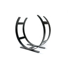 Matt Black Curved Log Holder - Large | From The Anvil-Log Holders-Yester Home