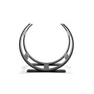Matt Black Curved Log Holder - Small | From The Anvil-Log Holders-Yester Home
