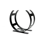 Matt Black Curved Log Holder - Small | From The Anvil - Log Holders - From The Anvil - Yester Home