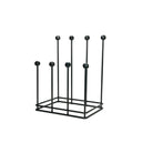 Matt Black Four Pair Boot Rack | From The Anvil-Boot Stands & Racks-Yester Home