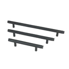 Matt Black Full Brompton Pull Handle - Medium | From The Anvil-Pull Handles-Yester Home