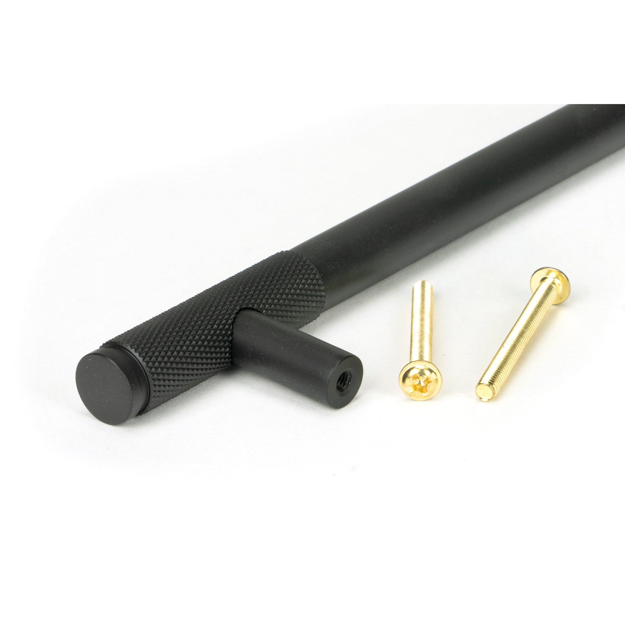 Matt Black Half Brompton Pull Handle - Large | From The Anvil-Pull Handles-Yester Home