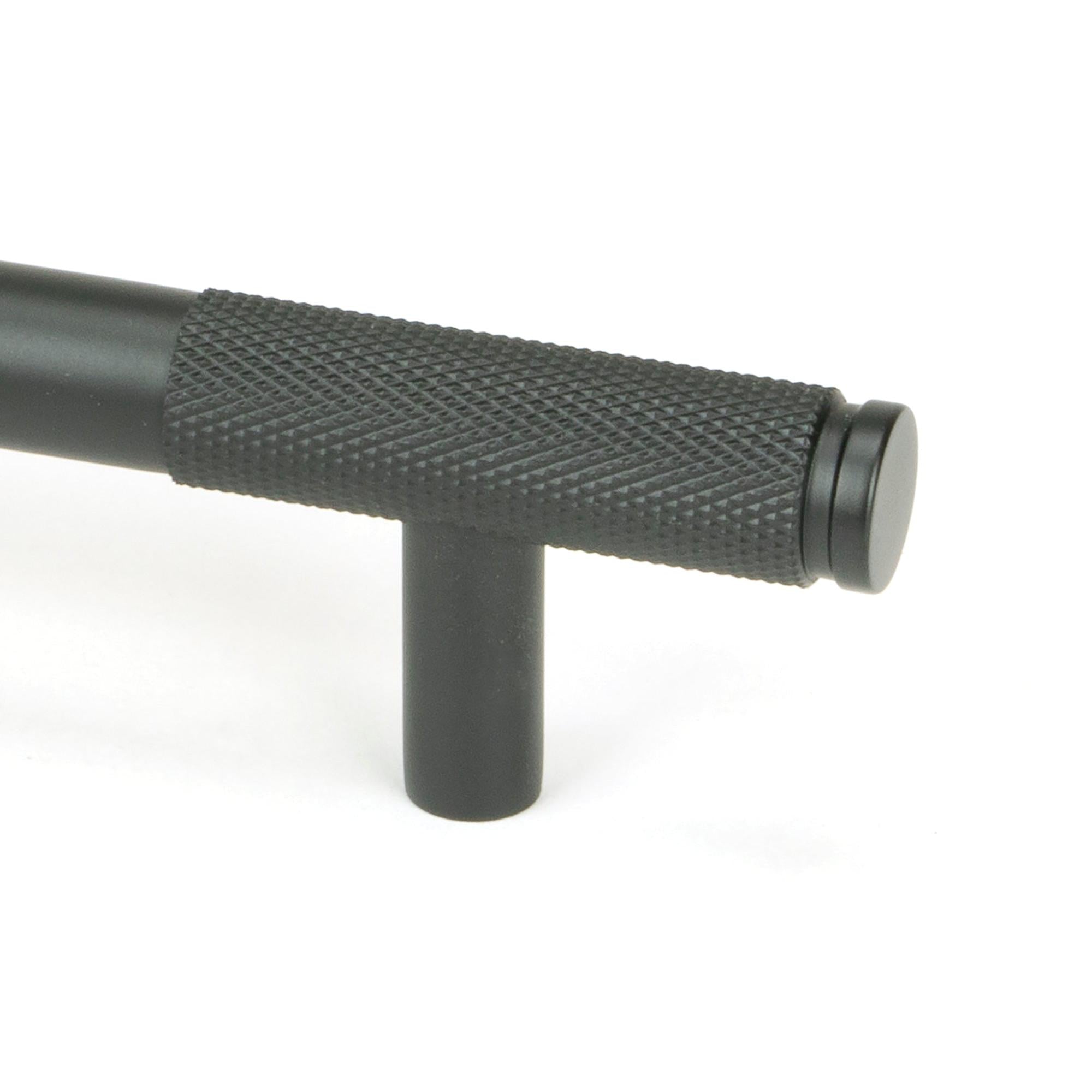 Matt Black Half Brompton Pull Handle - Medium | From The Anvil - Pull Handles - From The Anvil - Yester Home