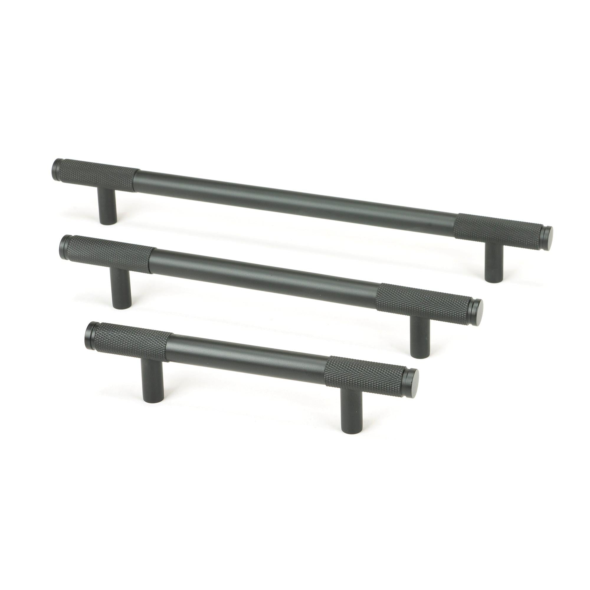 Matt Black Half Brompton Pull Handle - Small | From The Anvil - Pull Handles - From The Anvil - Yester Home
