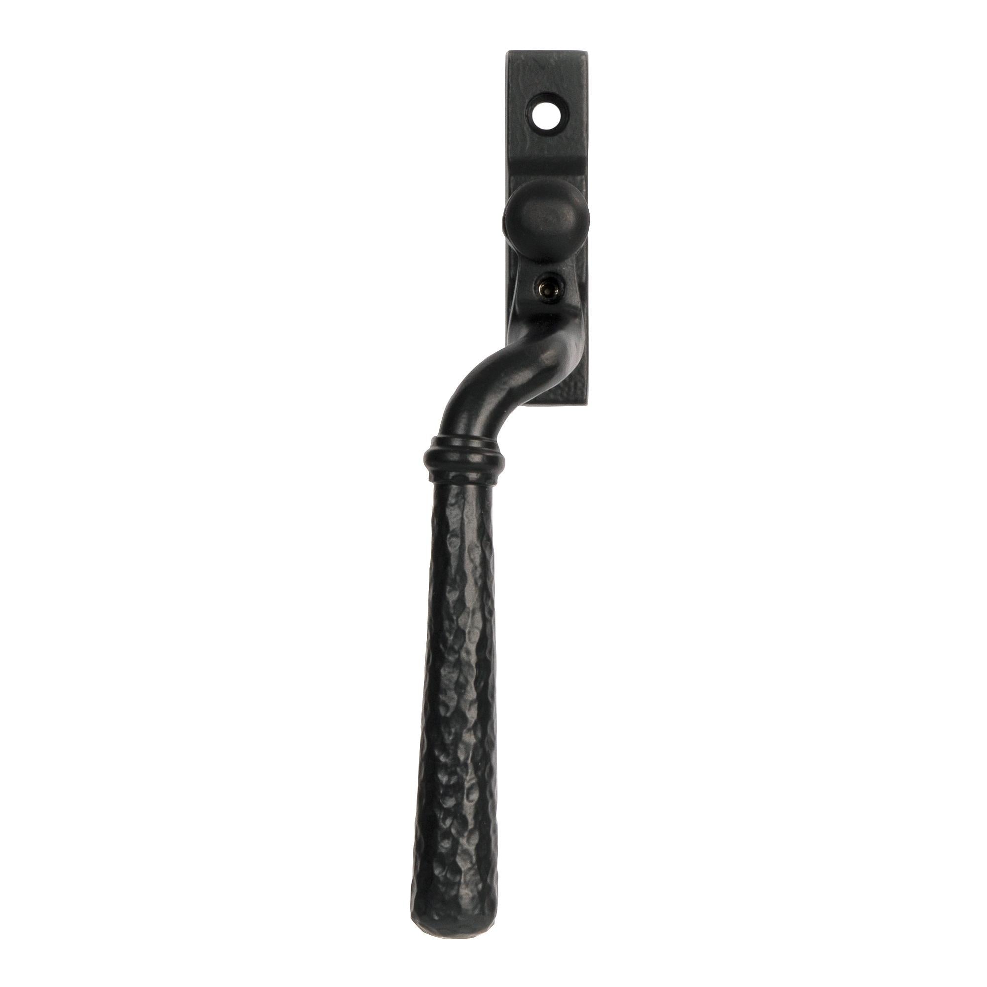 Matt Black Hammered Newbury Espag - LH | From The Anvil - Espag. Fasteners - From The Anvil - Yester Home