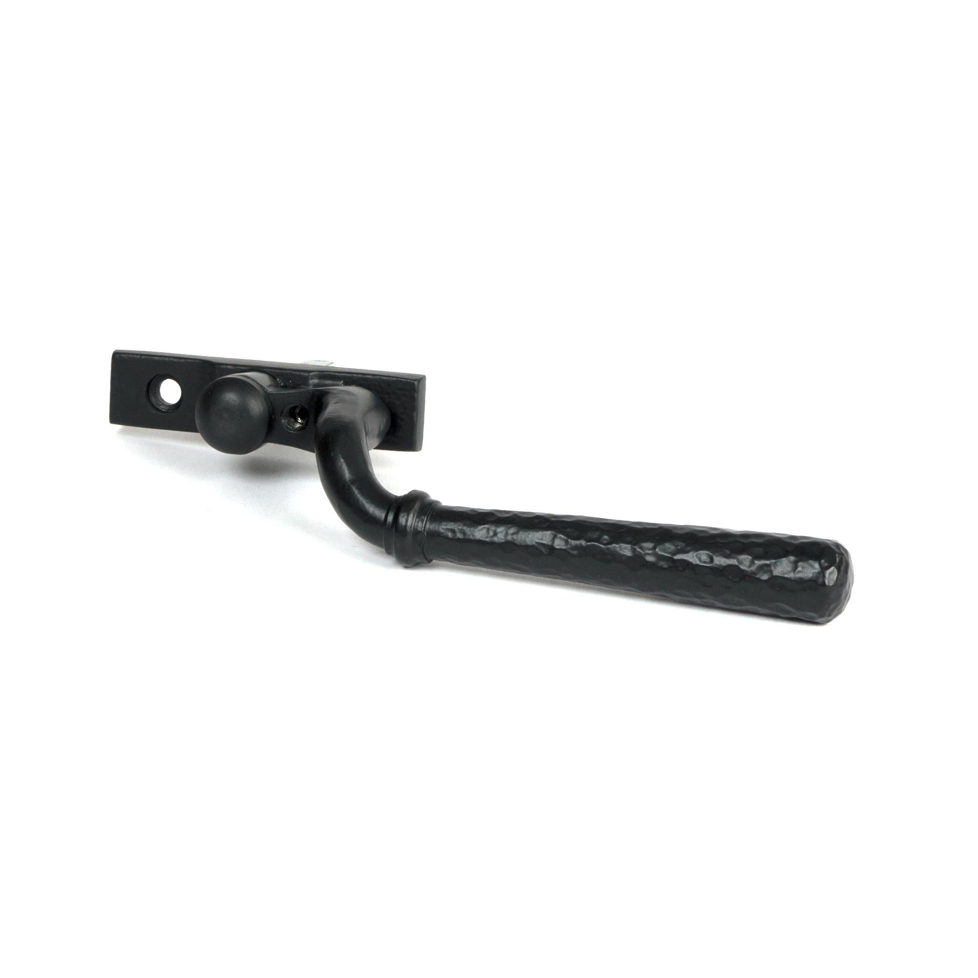 Matt Black Hammered Newbury Espag - LH | From The Anvil - Espag. Fasteners - From The Anvil - Yester Home