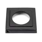 Matt Black Hammered Newbury Lever on Rose Set (Square) - Unsprung | From The Anvil - Concealed - From The Anvil - Yester Home