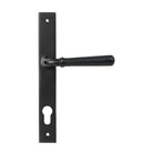 Matt Black Hammered Newbury Slimline Espag. Lock Set | From The Anvil - Espagnolette - From The Anvil - Yester Home
