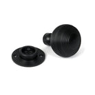 Matt Black Heavy Beehive Mortice/Rim Knob Set | From The Anvil-Mortice Knobs-Yester Home