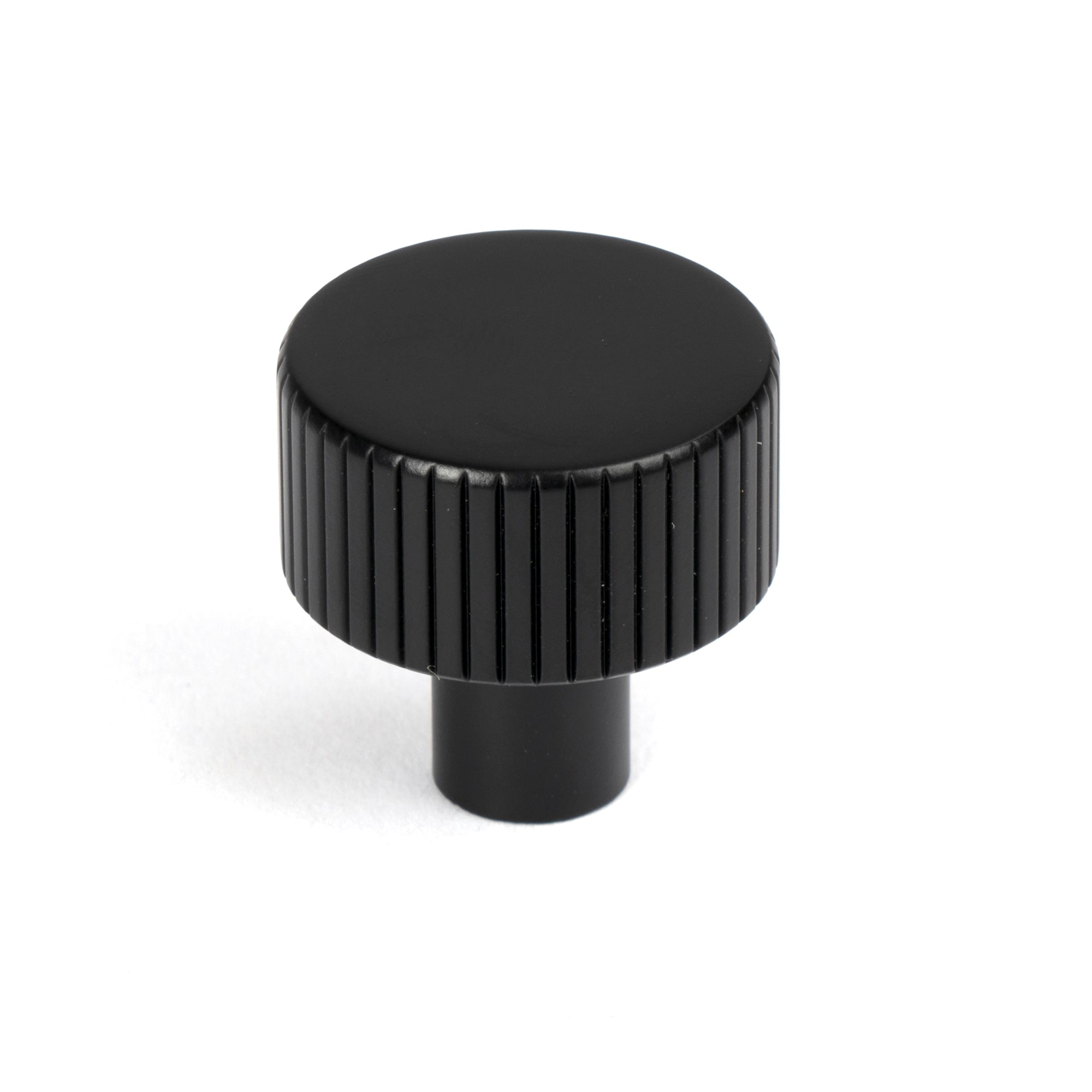 Matt Black Judd Cabinet Knob - 25mm (No rose) | From The Anvil-Cabinet Knobs-Yester Home