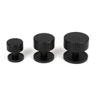 Matt Black Judd Cabinet Knob - 25mm (Plain) | From The Anvil-Cabinet Knobs-Yester Home
