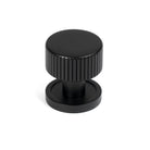 Matt Black Judd Cabinet Knob - 25mm (Plain) | From The Anvil-Cabinet Knobs-Yester Home