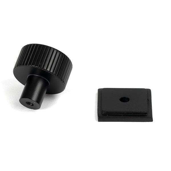 Matt Black Judd Cabinet Knob - 25mm (Square) | From The Anvil-Cabinet Knobs-Yester Home