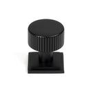 Matt Black Judd Cabinet Knob - 25mm (Square) | From The Anvil-Cabinet Knobs-Yester Home