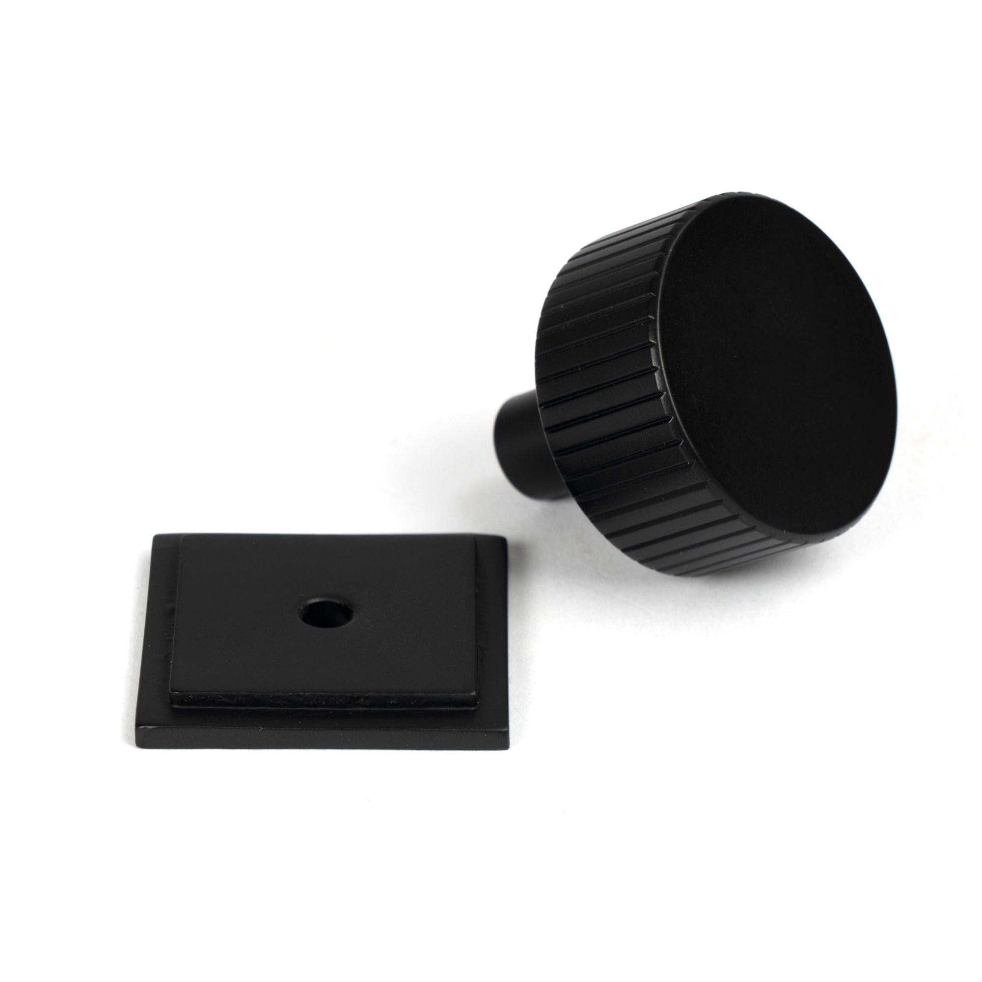 Matt Black Judd Cabinet Knob - 32mm (Square) | From The Anvil - Cabinet Knobs - From The Anvil - Yester Home