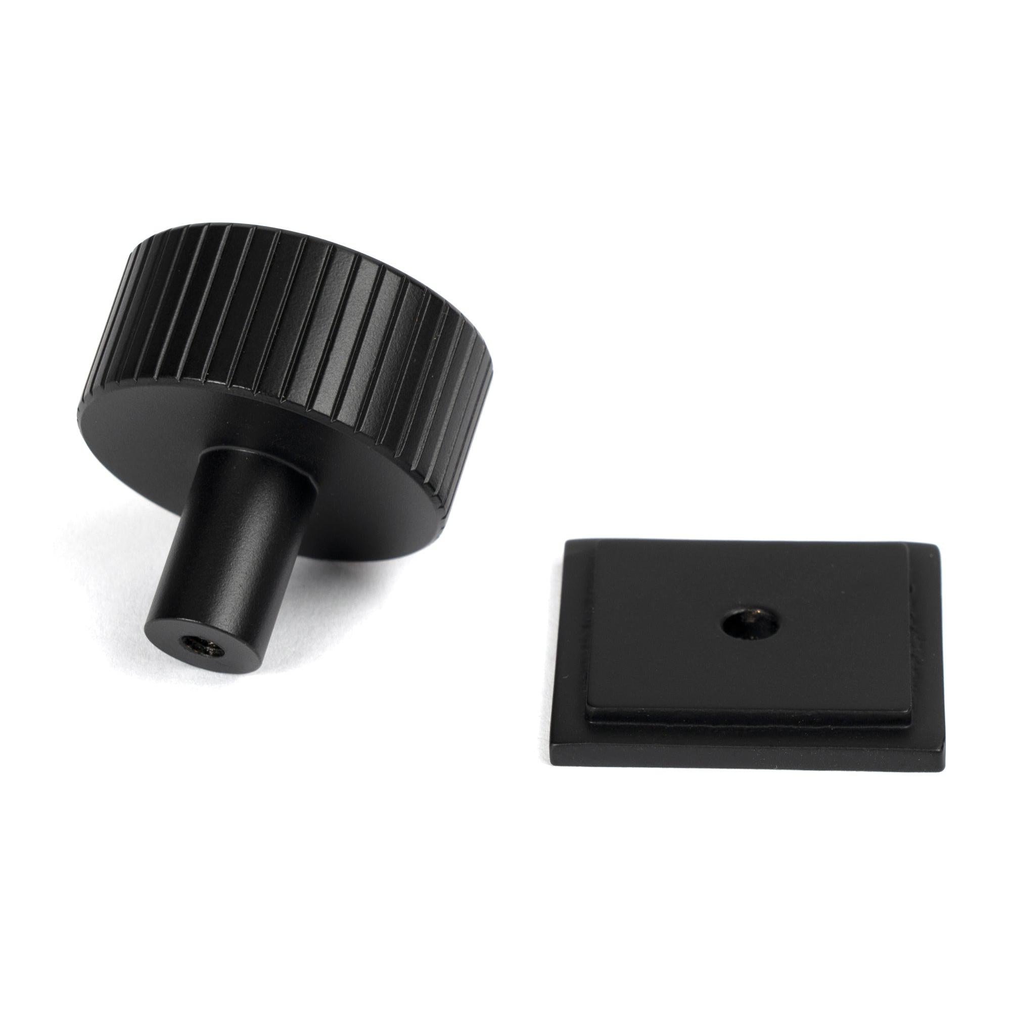 Matt Black Judd Cabinet Knob - 32mm (Square) | From The Anvil - Cabinet Knobs - From The Anvil - Yester Home