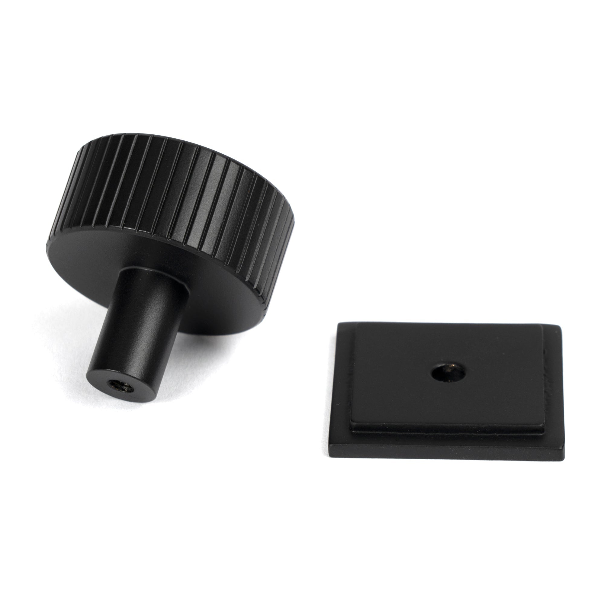 Matt Black Judd Cabinet Knob - 32mm (Square) | From The Anvil-Cabinet Knobs-Yester Home