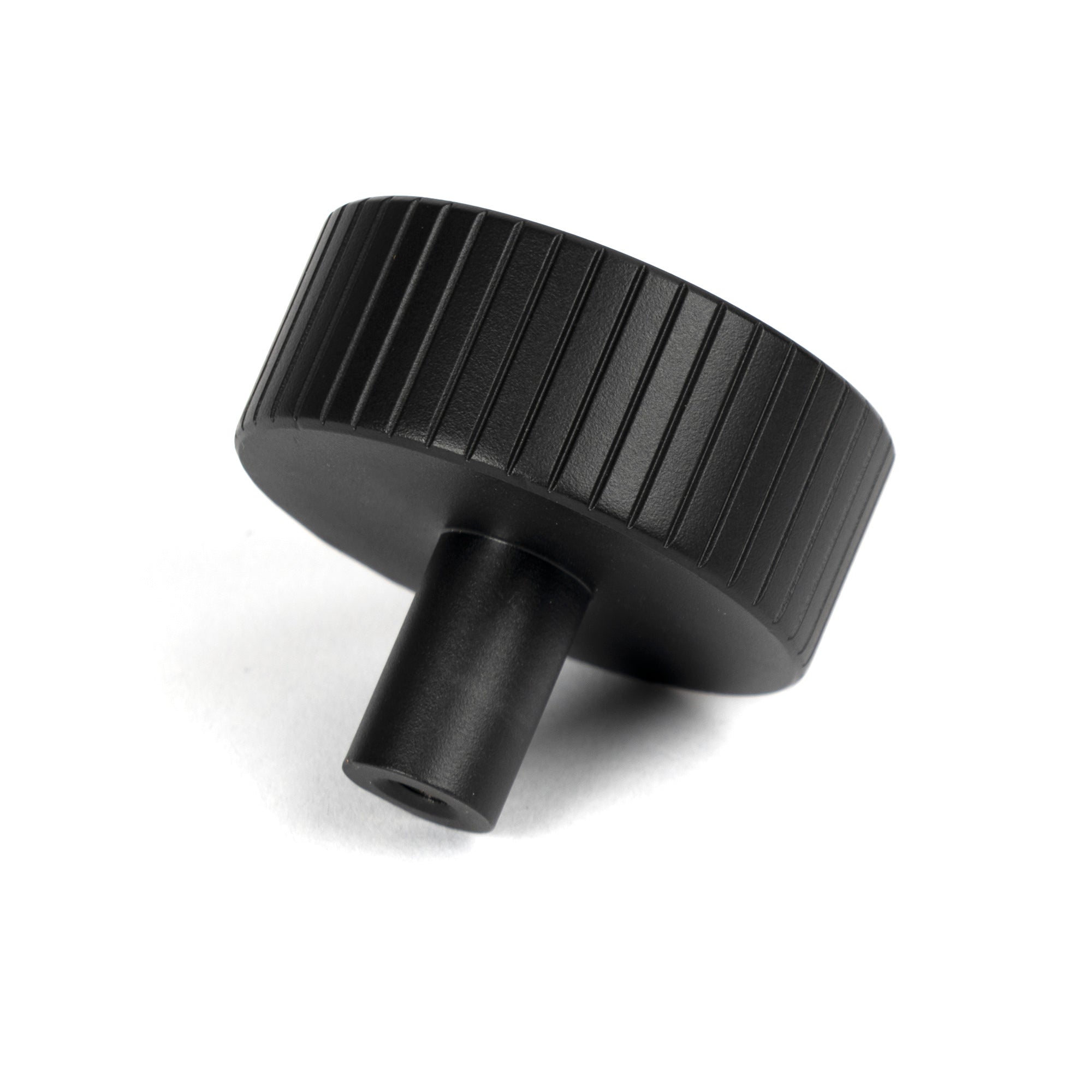 Matt Black Judd Cabinet Knob - 38mm (No rose) | From The Anvil-Cabinet Knobs-Yester Home