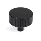 Matt Black Judd Cabinet Knob - 38mm (No rose) | From The Anvil-Cabinet Knobs-Yester Home
