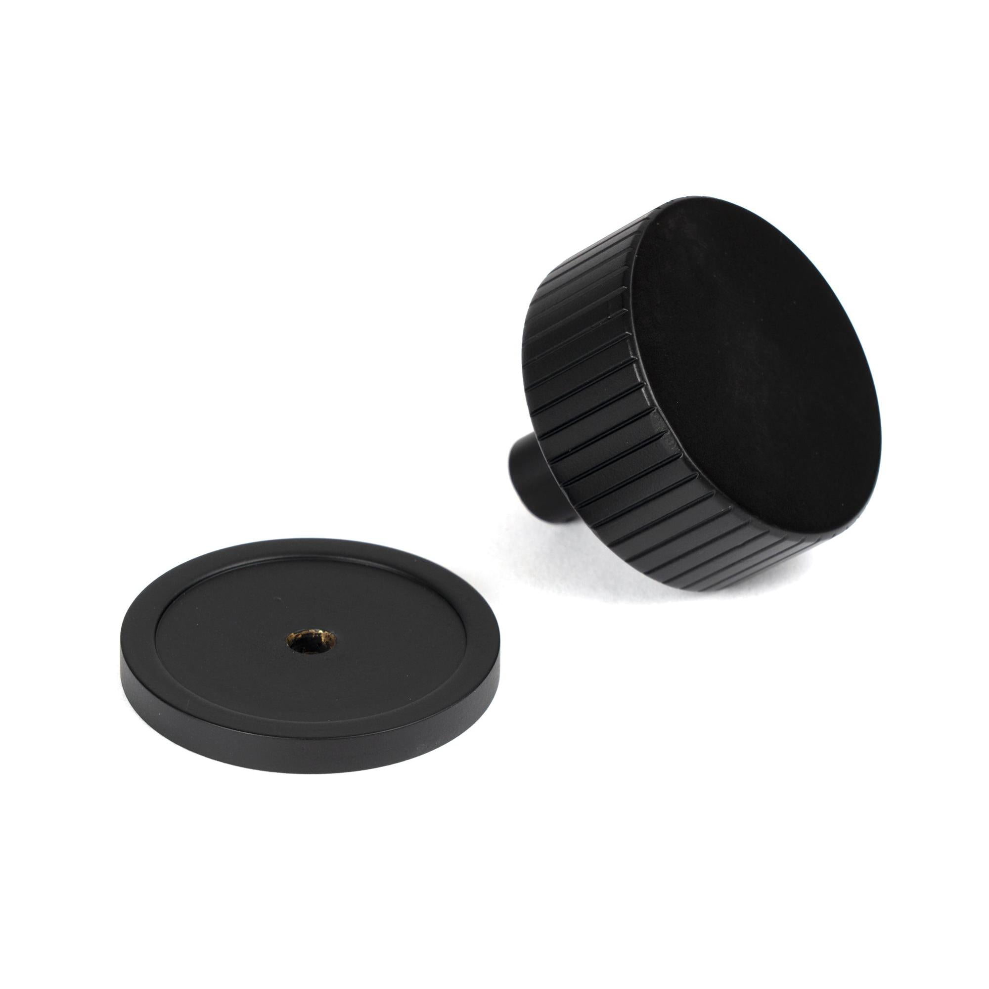 Matt Black Judd Cabinet Knob - 38mm (Plain) | From The Anvil - Cabinet Knobs - From The Anvil - Yester Home