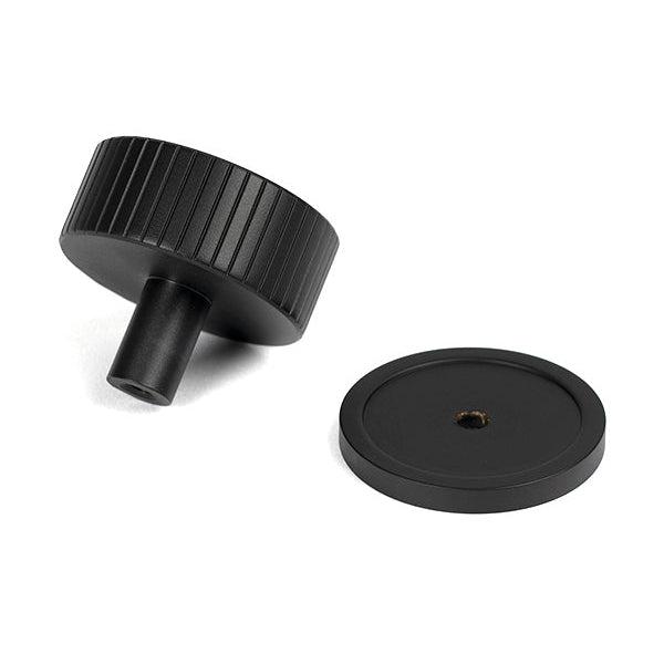 Matt Black Judd Cabinet Knob - 38mm (Plain) | From The Anvil-Cabinet Knobs-Yester Home