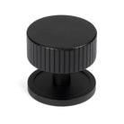 Matt Black Judd Cabinet Knob - 38mm (Plain) | From The Anvil-Cabinet Knobs-Yester Home