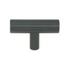 Matt Black Judd T-Bar | From The Anvil-Cabinet Knobs-Yester Home