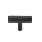 Matt Black Kahlo T-Bar | From The Anvil-Cabinet Knobs-Yester Home