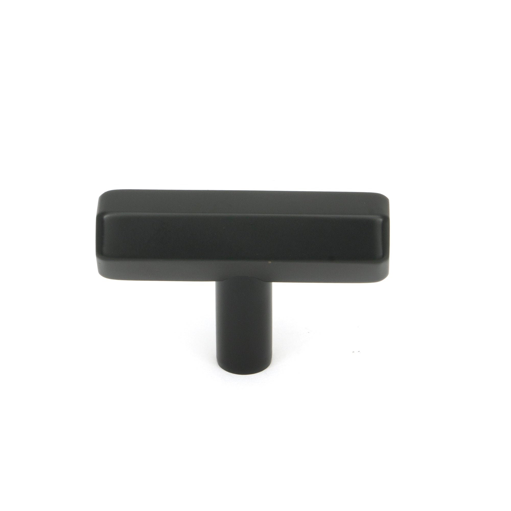 Matt Black Kahlo T-Bar | From The Anvil-Cabinet Knobs-Yester Home