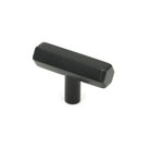 Matt Black Kahlo T-Bar | From The Anvil-Cabinet Knobs-Yester Home