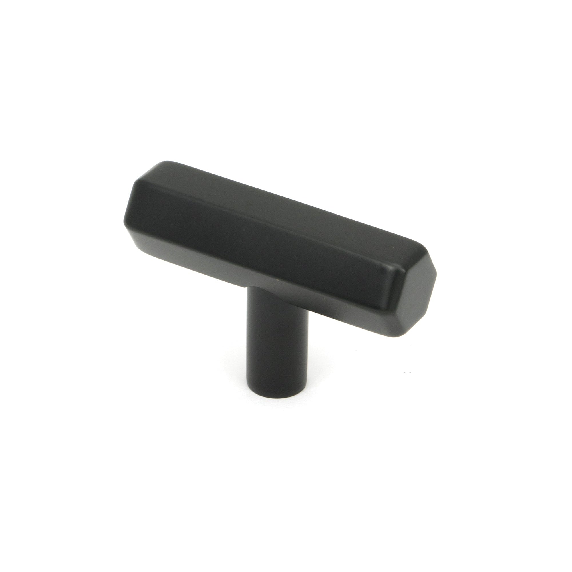 Matt Black Kahlo T-Bar | From The Anvil-Cabinet Knobs-Yester Home