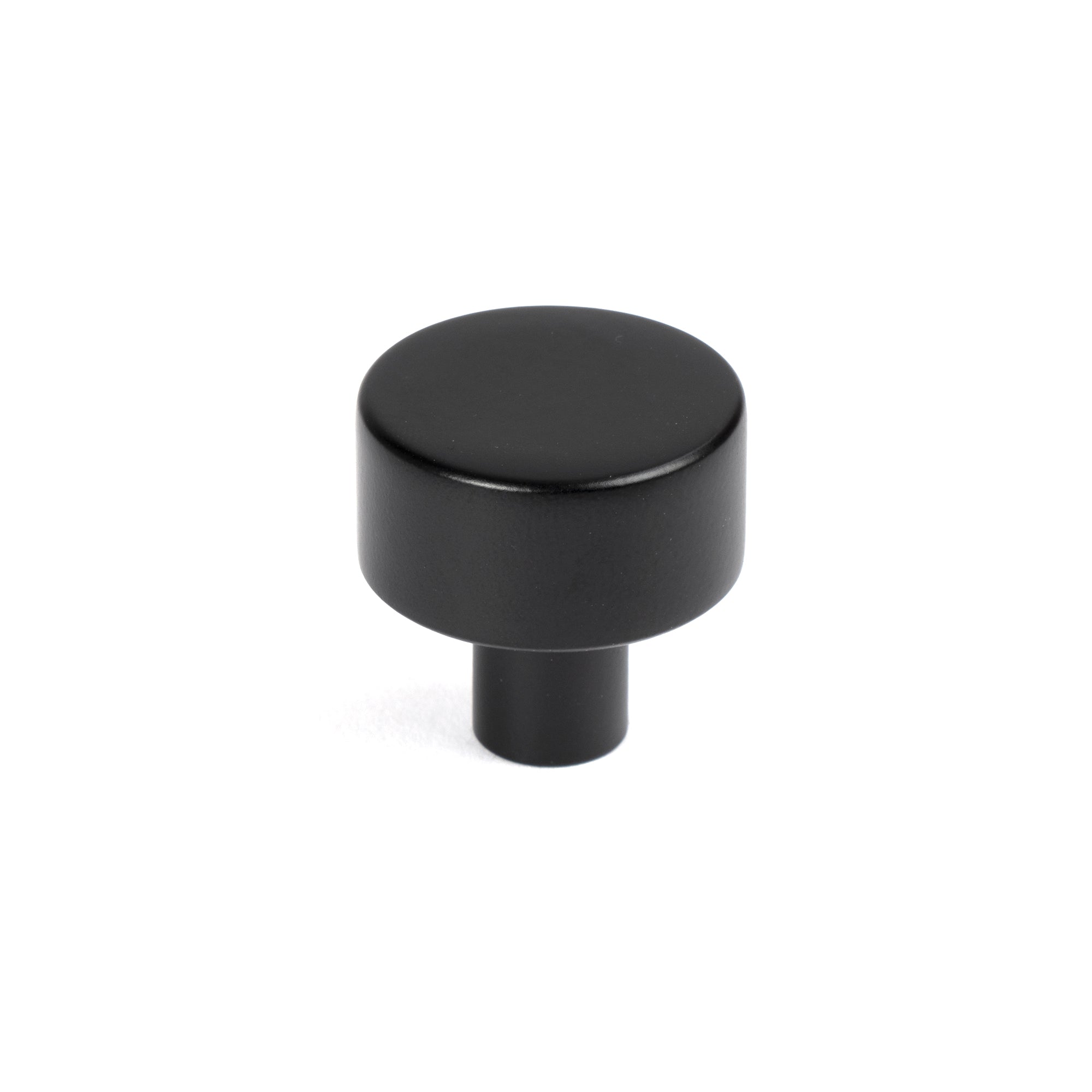 Matt Black Kelso Cabinet Knob - 25mm (No rose) | From The Anvil-Cabinet Knobs-Yester Home