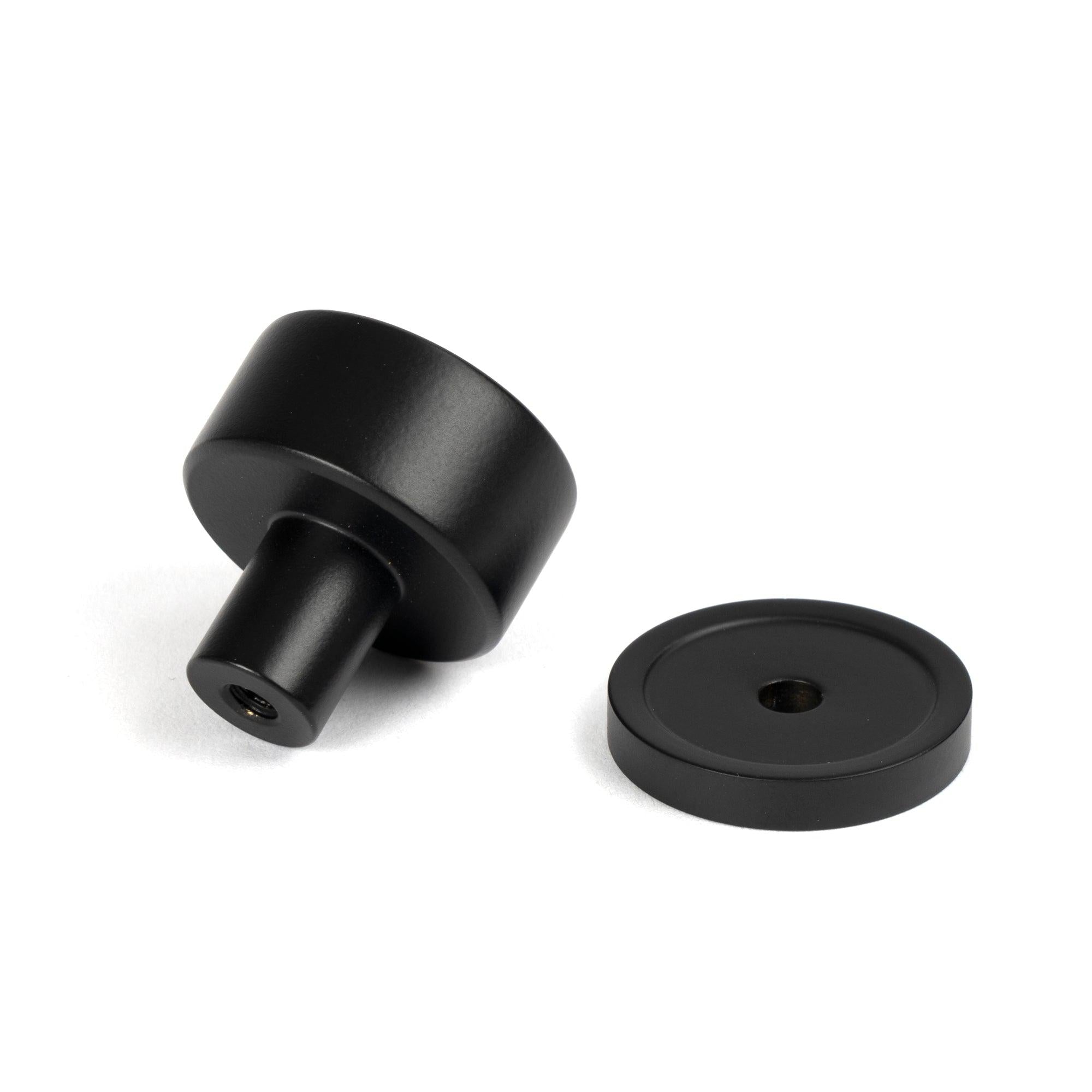 Matt Black Kelso Cabinet Knob - 25mm (Plain) | From The Anvil - Cabinet Knobs - From The Anvil - Yester Home