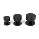 Matt Black Kelso Cabinet Knob - 25mm (Plain) | From The Anvil-Cabinet Knobs-Yester Home