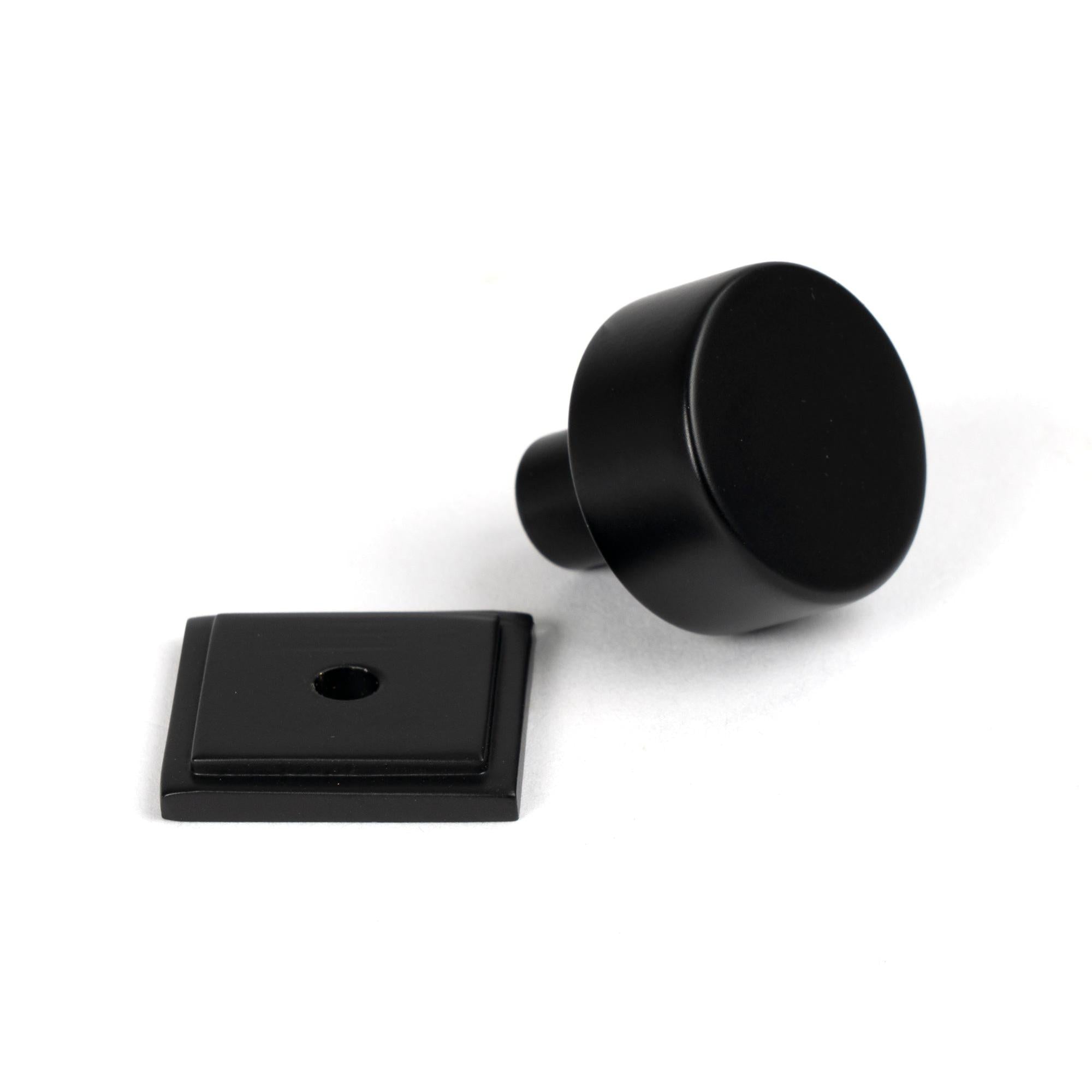Matt Black Kelso Cabinet Knob - 25mm (Square) | From The Anvil - Cabinet Knobs - From The Anvil - Yester Home